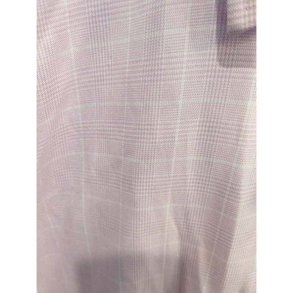 Nordstrom Button Down Shirt, Mens 17 1/2 34-35 Pink, Checked TRIM Fit - Picture 4 of 4